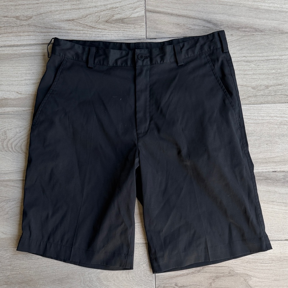 Nike Men's Black Flat Front Shorts